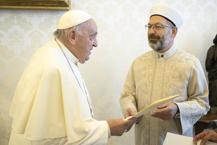 Diyanet İşleri Başkanı Erbaş, Papa Franciscus’un vefatı nedeniyle taziye mesajı yayımladı