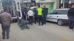 Kastamonu’da motosiklet otomobile çarptı sürücü yaralandı