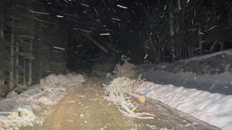 Kastamonu'da hava sıcaklığı düştü kar yağışı etkili oldu