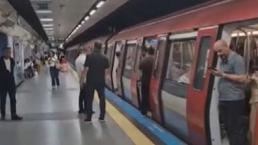 Metro raydan çıktı 3 yolcu yaralandı