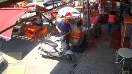Antalya'da facia saniyelerle atlatıldı! Serik'te hortum panik yarattı, iş yerinde tente müşterilerin üzerine çöktü
