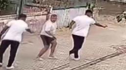 Önce yumrukladı, sonra iki bacağından vurdu: O anlar kamerada