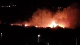Sarayköy’de ovalık alanda yangın paniği