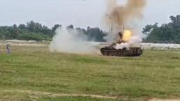 Askeri tatbikat sırasında tank patladı 2 asker öldü