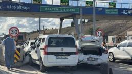 Kuzey Marmara Otoyolu'nda meydana gelen zincirleme kazada 2 kişi yaralandı