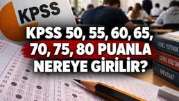 KPSS 50, 55, 60, 65, 70, 75, 80 PUANLA NEREYE GİRİLİR? 2026 KPSS puanıyla hangi kurumlara başvuru yapılır?