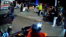 Kontrolden çıkan motosikletin devrildiği kazada sürücü yaralandı