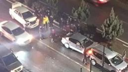 Siirt'te meydana gelen zincirleme trafik kazasında 2 kişi yaralandı