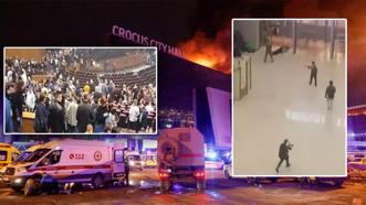 Rusya Moskova'da konsere kanlı saldırı! Ölü sayısı giderek artıyor, saldırıyı üstlendiler
