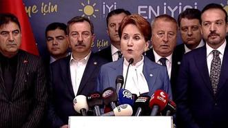 İYİ Parti lideri Meral Akşener'den 31 Mart seçimlerine ilişkin ilk açıklama