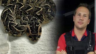 Polise yakalandı, zehirli yılanla intihar etti