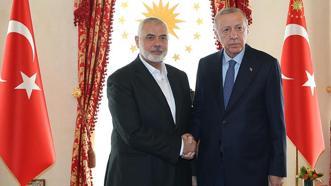 Cumhurbaşkanı Erdoğan ile Hamas Siyasi Büro Başkanı Haniye arasında kritik görüşme
