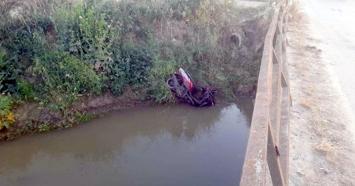 Malkara'da dereye yuvarlanan motosikletin sürücüsü yaralandı