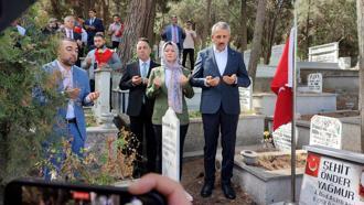 Trakya'da 15 Temmuz Demokrasi ve Milli Birlik Günü'nde şehit kabirleri ziyaret edildi