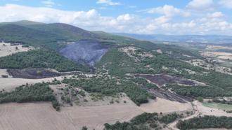 Tokat'taki orman yangınında 45 hektarlık alan yandı; dronla görüntülendi