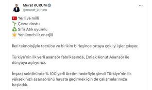 Bakan Kurum: Türkiye'nin ilk yüksek hızlı asansörü için çalışmalara başladık