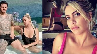 Wanda Nara'ya hatrını sordular, tişörtünü kaldırıp yanıt verdi!