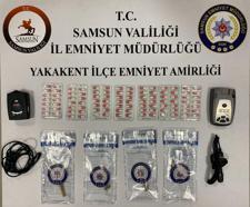 Samsun’da uyuşturucu ve radar tespit cihazı ele geçirildi