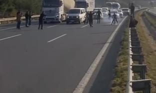 Otoyol Kapatan Motosikletçilere 523 Bin Lira Ceza