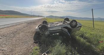 Gaziantep’te otomobil şarampole devrildi: 4 yaralı