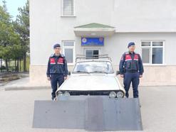 Kırşehir’de römork kapağı hırsızlığı yapmaya çalışan şüpheli, suçüstü yakalandı