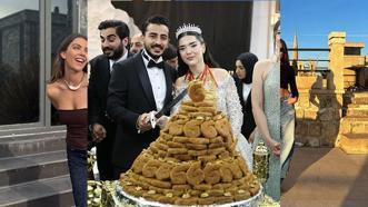 Diyarbakırlı gelin ile damat düğünde kestikleri tatlıyla olay oldu! Sebebi sonradan açıklandı