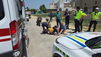 Bursa'da motosikletle bisikletin çarpıştığı kazada 2 kişi yaralandı