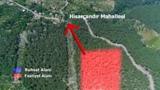 Hisarçandır'da ormanda dinamit tehlikesine karşı köylülerden imza kampanyası