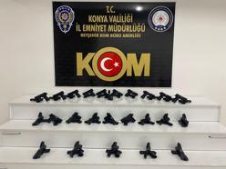 Konya'da ruhsatsız 50 tabanca ele geçirildi