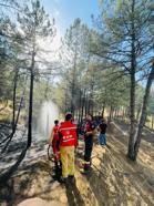 Genç’te çıkan orman yangını söndürüldü