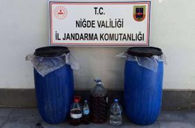 Bor’da 322  litre sahte içki ele geçirildi