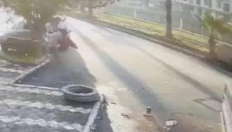 Polise çarptığı kazanın görüntüsünü sosyal medyada paylaştı, gözaltına alındı