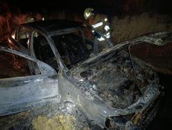 Arsuz'da otomobil yandı