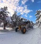 Amasya’da 77 köy yolu kardan kapalı