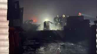 Kocaeli'de metal işleme tesisinde yangın