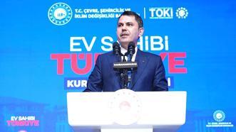 Bakan Kurum: 6 Şubat sonrası 455 bin konutu teslim ettik