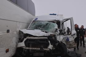 Erzurum'da zincirleme kaza: 20 yaralı