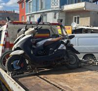 Plakasız motosikletin ehliyetsiz sürücüsüne 82 bin 500 lira ceza