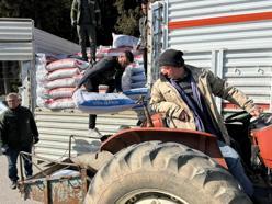 Sultanhisar'da üreticilere yem desteği