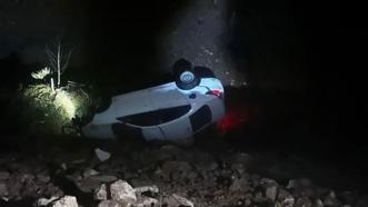 Siirt Kurtalan’da otomobil takla attı