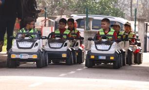 İlkadım’da minikler trafik kurallarını eğlenerek öğreniyor