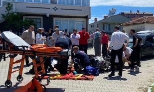 Otomobil ile çarpışan motosikletteki 2 kişi yaralı