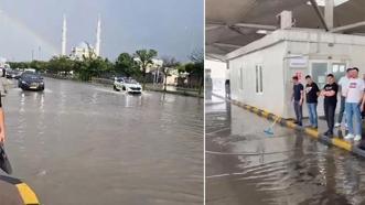 Edirne'de yollar göle döndü, tarlalar zarar gördü