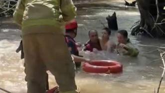 Bartın'da derede akıntıya kapılan çocuğu itfaiye ekibi kurtardı
