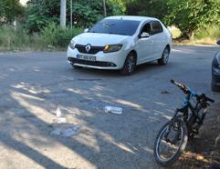 Otomobilin çarptığı bisikletli çocuk yaralandı