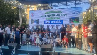 Kağıthane'deki Muammer Aksoy Parkı, yenilenerek hizmete açıldı
