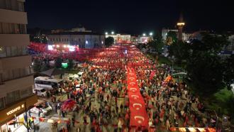 Sivas'ta '15 Temmuz' yürüyüşü