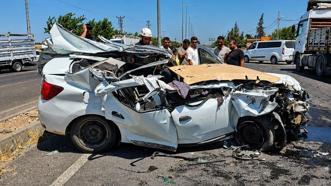 Şanlıurfa- TIR'a arkadan çarpan otomobilin sürücüsü ağır yaralandı