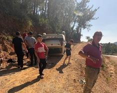 Takla atan otomobilde 6 kişi yaralandı