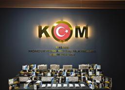 Kırşehir'de 15 bin 80 paket dolu makaron ele geçirildi